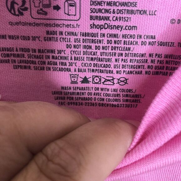 Disney T Shirt Men Small Pink Rainbow Mickey Mouse Head Pride Collection NWT - Picture 5 of 6